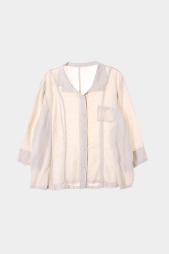 Sanpigalle 7부 셔츠 - linen blend[WOMAN 88]