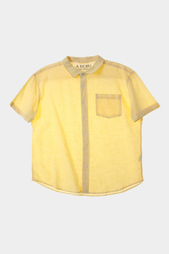A.ECRU 2/1 셔츠 - linen blend[MAN M]
