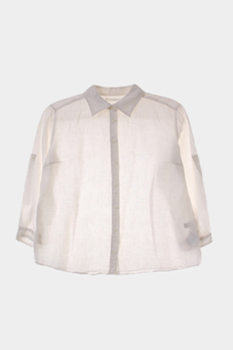 UNIQLO 7부 셔츠 - linen 100% blend[WOMAN 66]